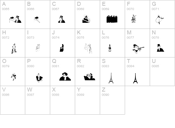 TLToulouse-LautrecOrnaments details - Free Fonts at FontZone.net