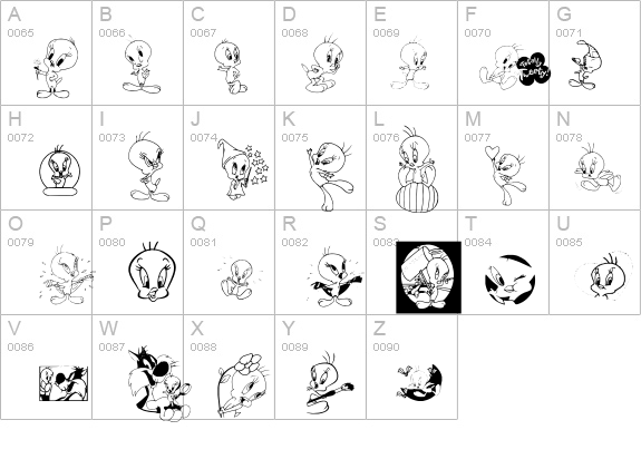 Totally Tweetie details - Free Fonts at FontZone.net