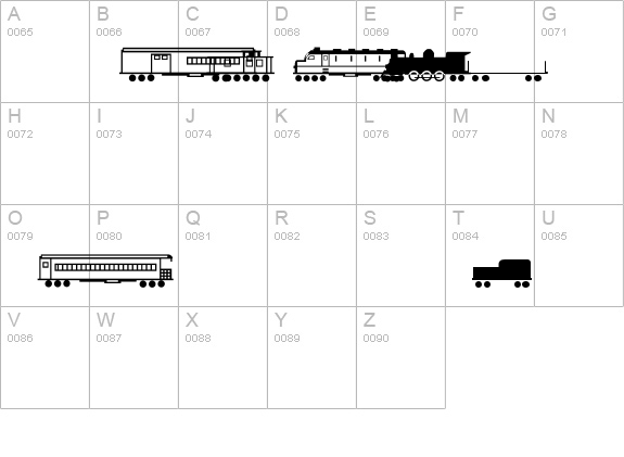 Trains Regular details - Free Fonts at FontZone.net