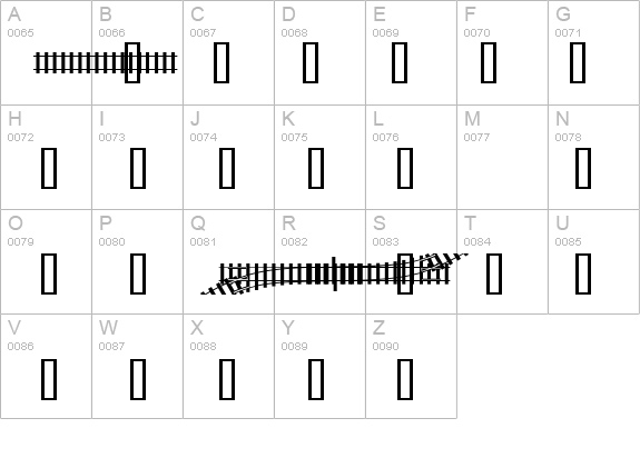 TrainTracksDemo details - Free Fonts at FontZone.net