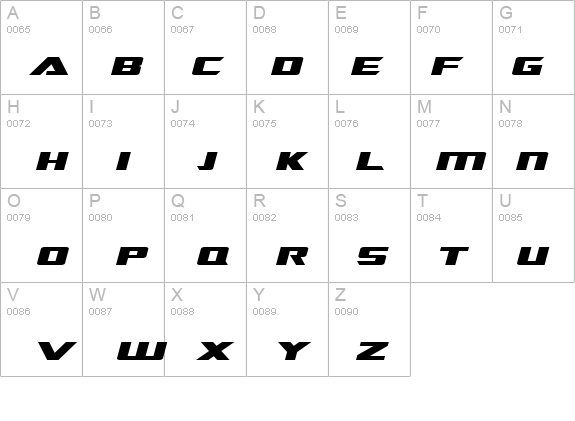 TransRobotics Extended Italic details - Free Fonts at FontZone.net