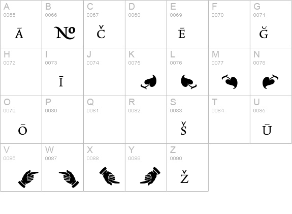TriniteNo2-RomanWidePi details - Free Fonts at FontZone.net