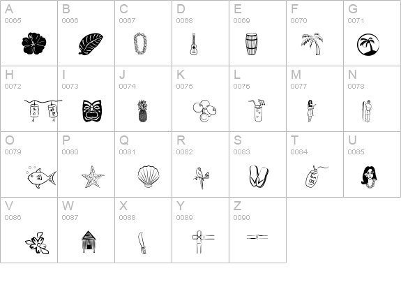 Tropicana BV details - Free Fonts at FontZone.net