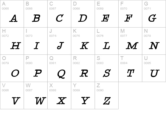 TypenradBoldItalic details - Free Fonts at FontZone.net