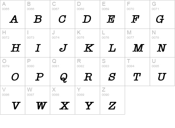 Typist Bold Italic details - Free Fonts at FontZone.net