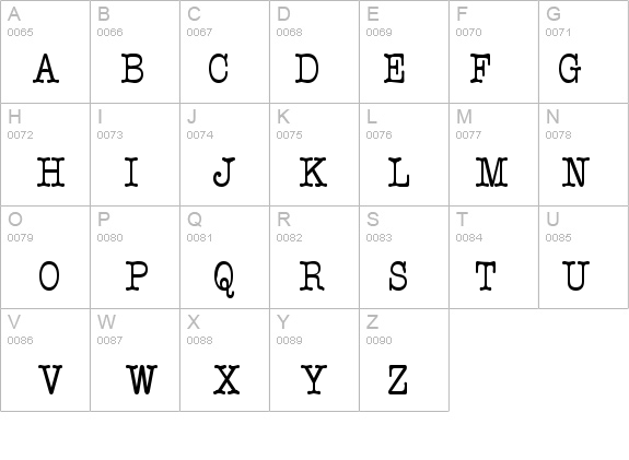 Typist Condensed Normal details - Free Fonts at FontZone.net