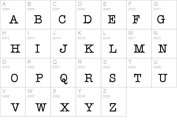 Typist Normal details - Free Fonts at FontZone.net