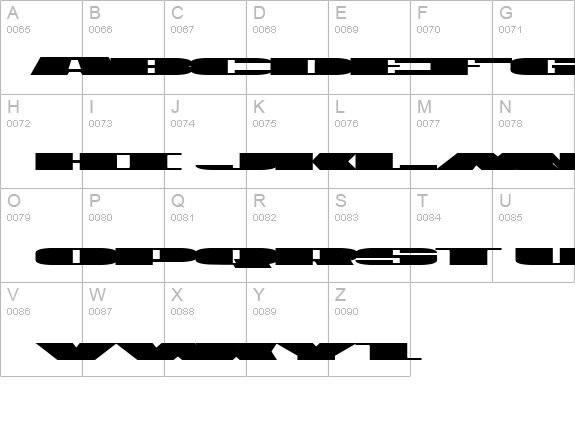 U.S.A. Expanded details - Free Fonts at FontZone.net