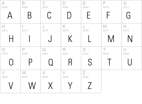 Univers-CondensedLight details - Free Fonts at FontZone.net