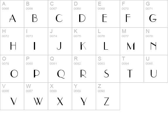 UpperEastSide Regular details - Free Fonts at FontZone.net