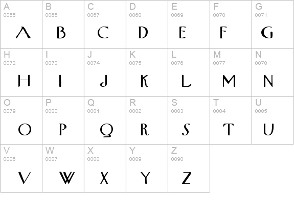 UpperWestSide Regular details - Free Fonts at FontZone.net