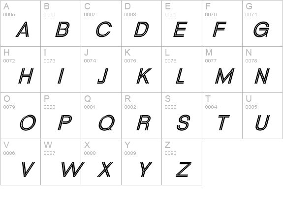 Uptight Italic details - Free Fonts at FontZone.net