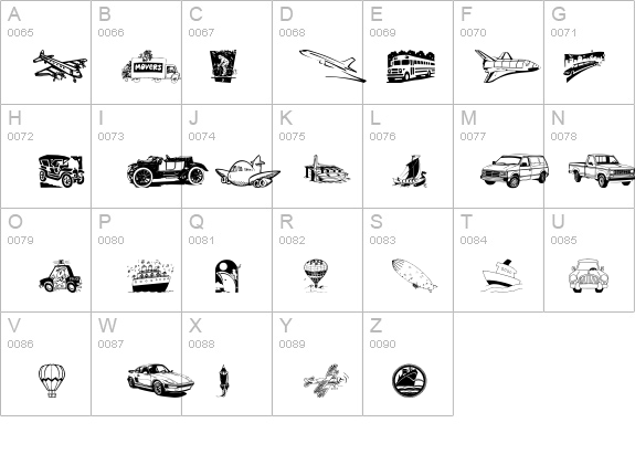 Vehicular details - Free Fonts at FontZone.net