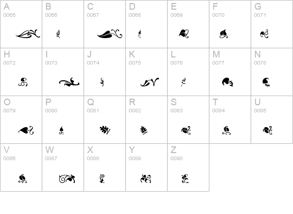 VineLeaves2XH details - Free Fonts at FontZone.net