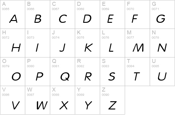 Vogel Wide Italic details - Free Fonts at FontZone.net