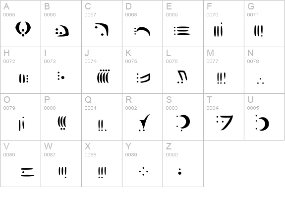 Vorlon details - Free Fonts at FontZone.net