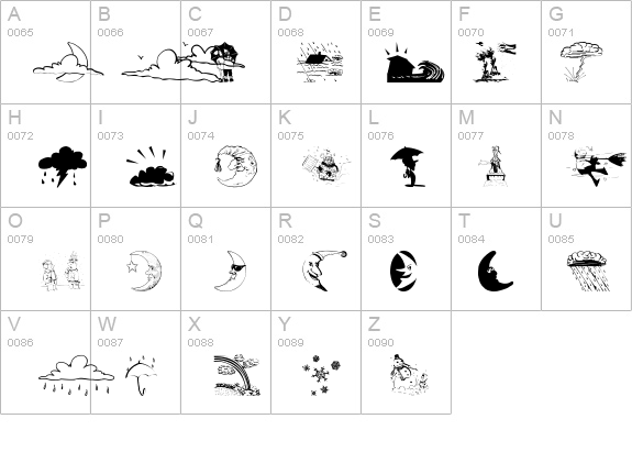 WeatherBats details - Free Fonts at FontZone.net