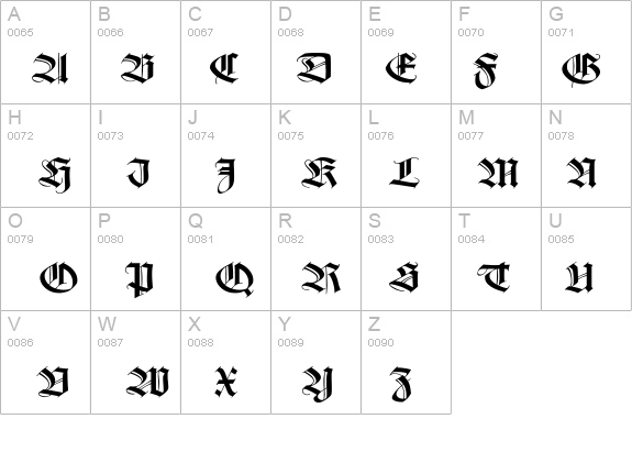 WilhelmKlingsporGotisch Wd details - Free Fonts at FontZone.net