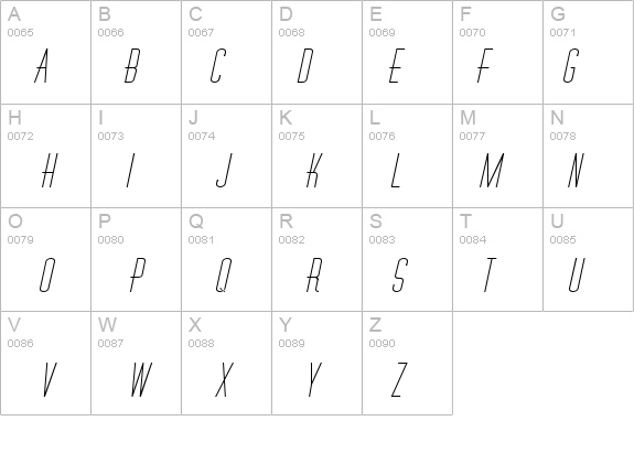 Wire-Extended Bold Italic details - Free Fonts at FontZone.net