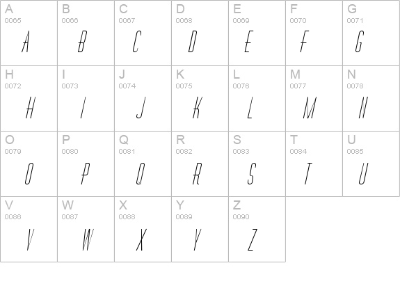 Wire Italic details - Free Fonts at FontZone.net