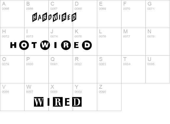 WiredSpecial details - Free Fonts at FontZone.net