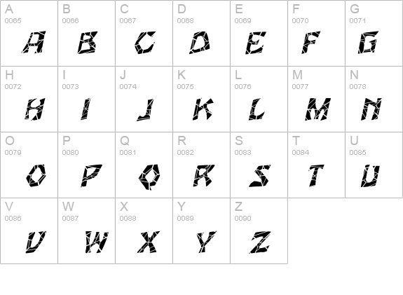 Woodcut-Cracked Italic details - Free Fonts at FontZone.net