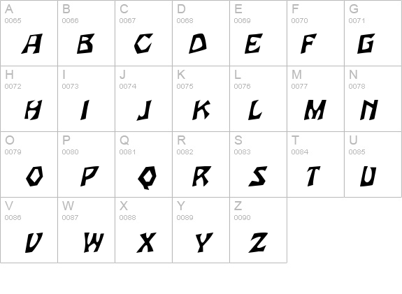 Woodcut Italic details - Free Fonts at FontZone.net