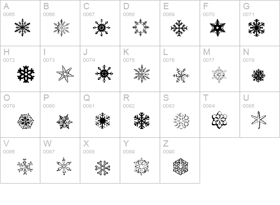 WWFlakes details - Free Fonts at FontZone.net