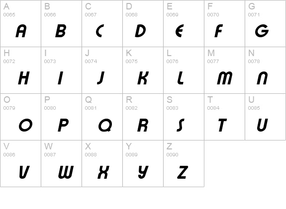 XpressiveExtrabold Italic details - Free Fonts at FontZone.net