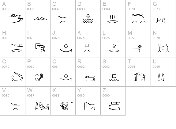 Yiroglyphics details - Free Fonts at FontZone.net