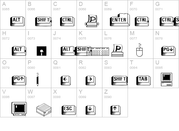 Your Keys details - Free Fonts at FontZone.net