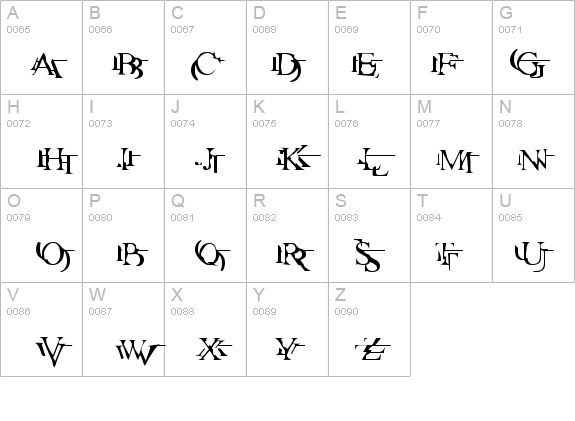 Zone23_zazen matrix details - Free Fonts at FontZone.net