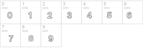 AgentOutlineDB Normal details - Free Fonts at FontZone.net