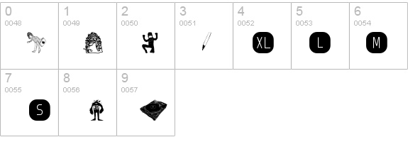 AI kelso D   is dingbat details - Free Fonts at FontZone.net