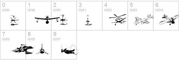 Aircraft details - Free Fonts at FontZone.net