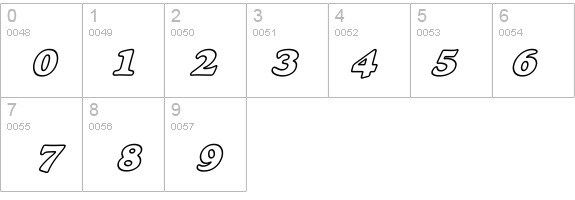 Alexuss Heavy Hollow W_BI details - Free Fonts at FontZone.net