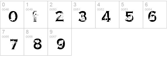 Alpha Silouettes 3  details - Free Fonts at FontZone.net
