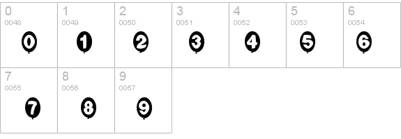 Balloons details - Free Fonts at FontZone.net