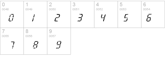 BrokenLED details - Free Fonts at FontZone.net