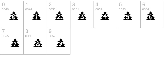 Christmas Tree details - Free Fonts at FontZone.net