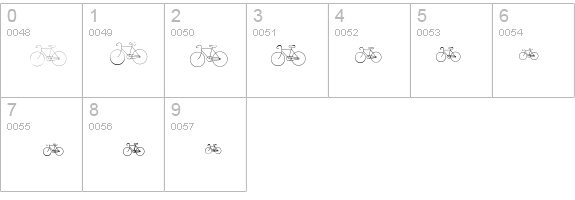 Cycling details - Free Fonts at FontZone.net