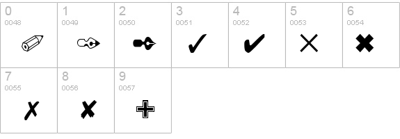 Dingbats3 details - Free Fonts at FontZone.net