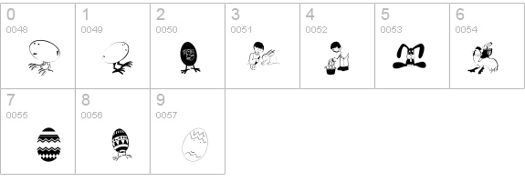 Eastereggs details - Free Fonts at FontZone.net