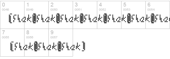 [.flak.] details - Free Fonts at FontZone.net