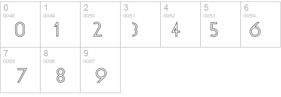 GeoPlain Hollow details - Free Fonts at FontZone.net