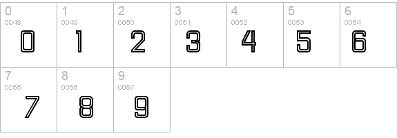 HallandaleSquareInline JL details - Free Fonts at FontZone.net