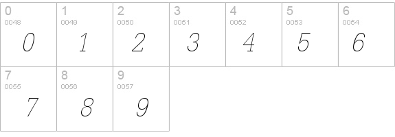 Installation Light SSi Thin Italic details - Free Fonts at FontZone.net