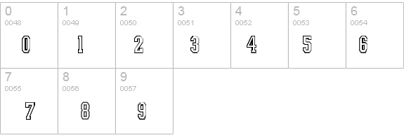 Intramural Contour JL details - Free Fonts at FontZone.net