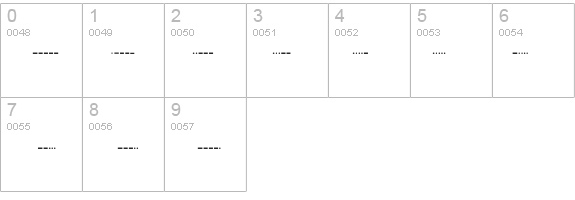 morse-code-font-fontzone