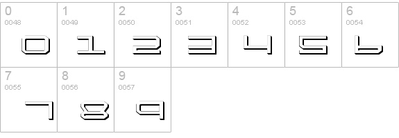 QuickTech Shadow details - Free Fonts at FontZone.net